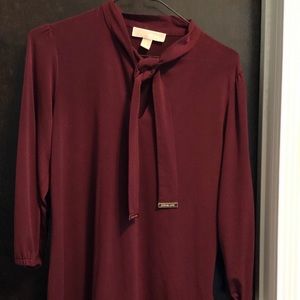 Michael Kors maroon dress shirt